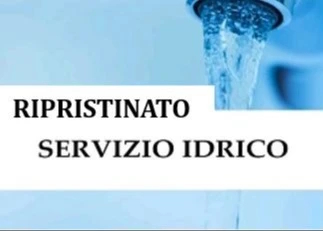 Ripristinato il servizio idrico